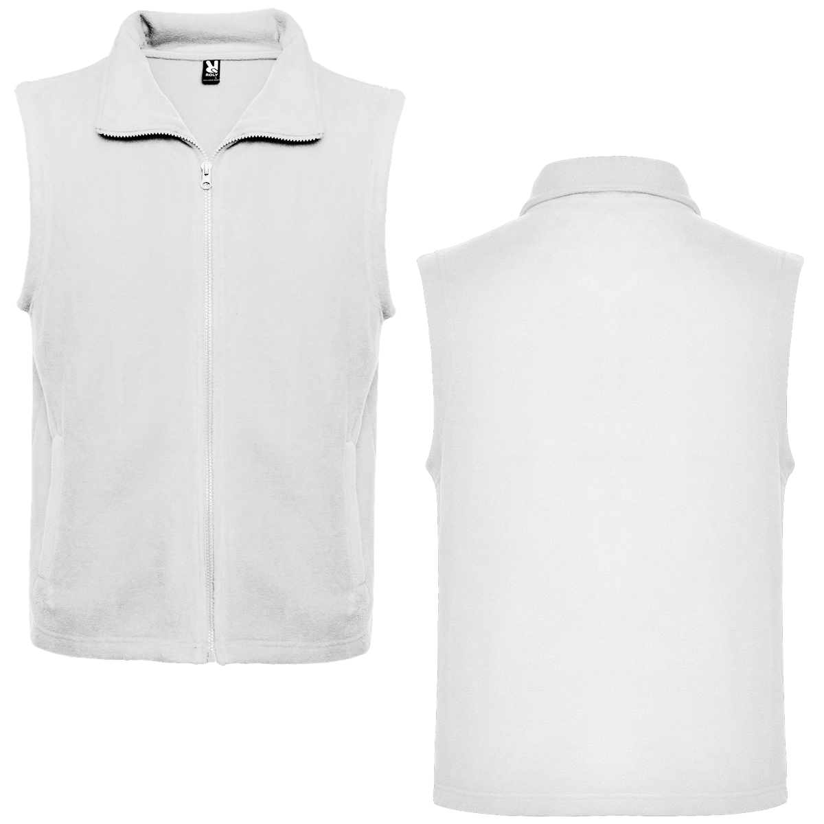 Fleece vest with your own print