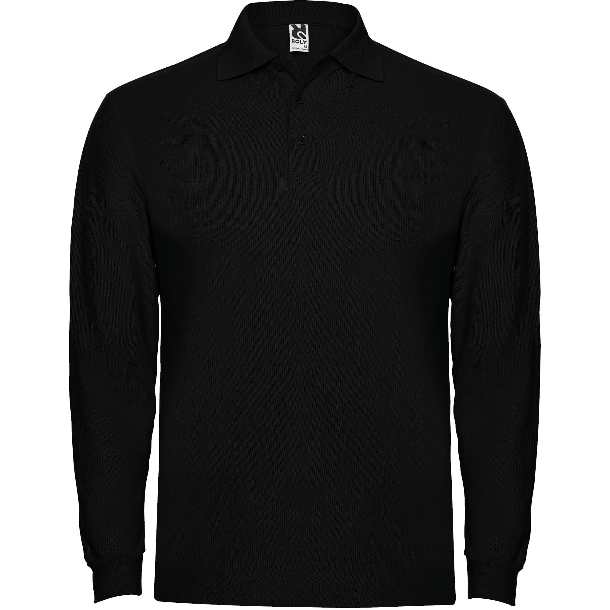 Cotton Long Sleeved Polo Shirt