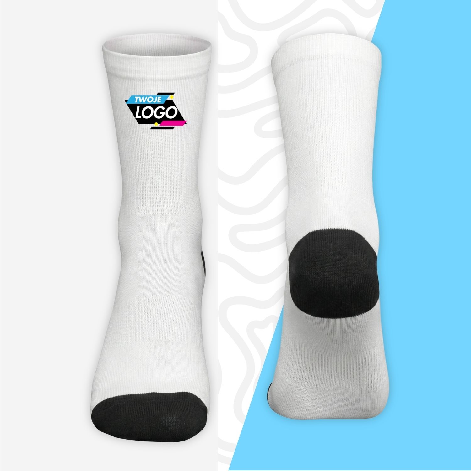 Custom White Socks